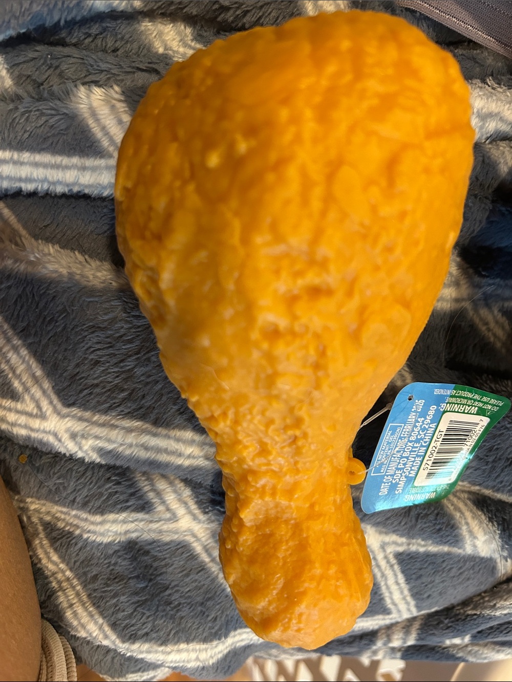 Textured Orange Decorative Gourd